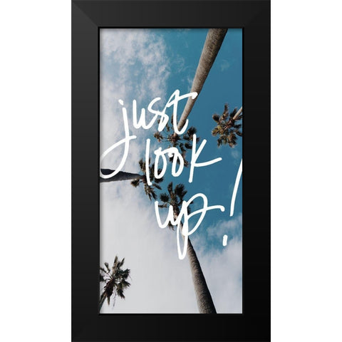 Just Look Up Panel Black Modern Wood Framed Art Print by Stewart, Wil