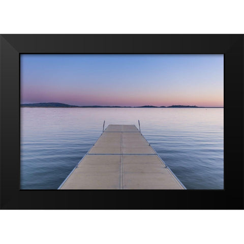 Sweet Silence Black Modern Wood Framed Art Print by Stewart, Wil
