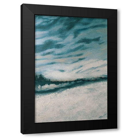 Winters Edge I Black Modern Wood Framed Art Print by Hakimipour, Tiffany