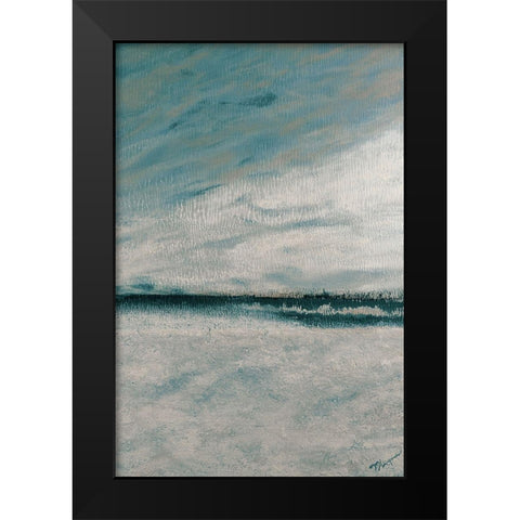 Winters Edge II Black Modern Wood Framed Art Print by Hakimipour, Tiffany
