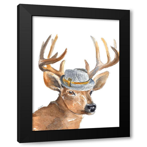 Gentleman Buck Black Modern Wood Framed Art Print by Loreth, Lanie