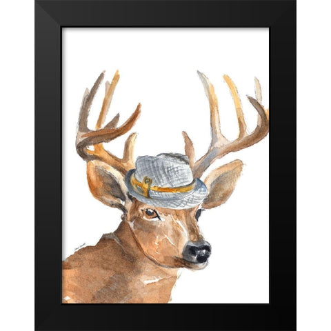 Gentleman Buck Black Modern Wood Framed Art Print by Loreth, Lanie