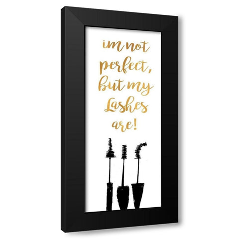 Perfect Lashes Black Modern Wood Framed Art Print with Double Matting by Ritter, Gina