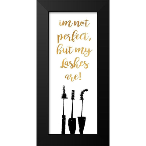 Perfect Lashes Black Modern Wood Framed Art Print by Ritter, Gina