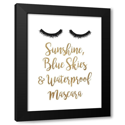 Waterproof Mascara Black Modern Wood Framed Art Print by Ritter, Gina