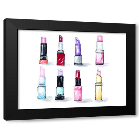 The Color Crew II Black Modern Wood Framed Art Print with Double Matting by Ritter, Gina