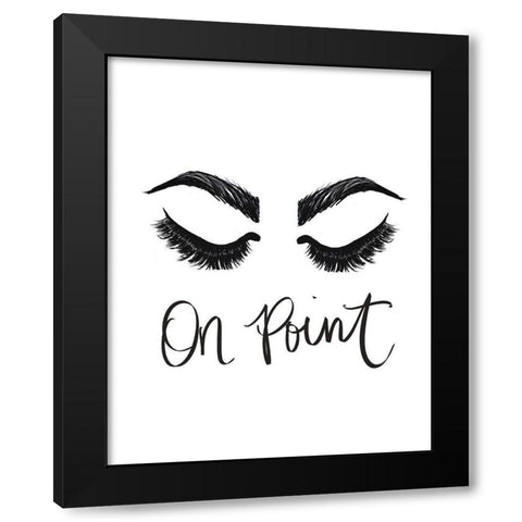 On Point Black Modern Wood Framed Art Print by Ritter, Gina