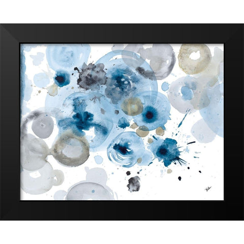 Aguazul Black Modern Wood Framed Art Print by Pinto, Patricia