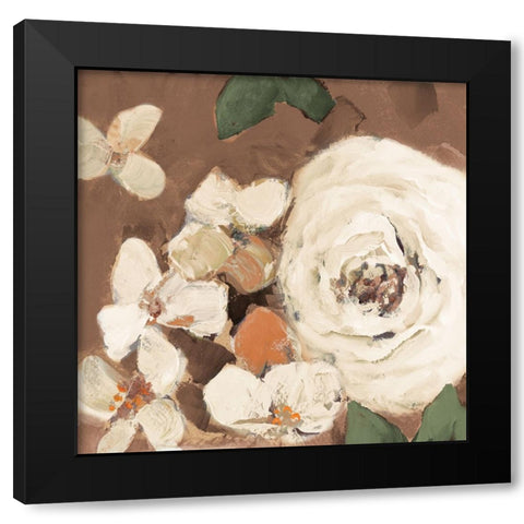 Abundant Garden on Brown Black Modern Wood Framed Art Print with Double Matting by Loreth, Lanie