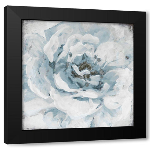 Blue Bloom Black Modern Wood Framed Art Print by Loreth, Lanie