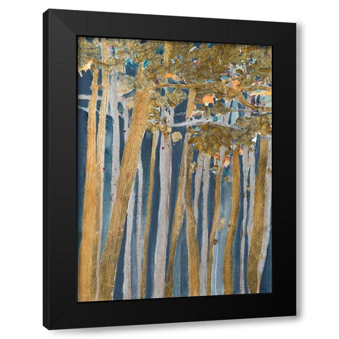Exotic Forest Black Modern Wood Framed Art Print with Double Matting by Pinto, Patricia