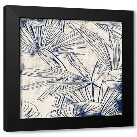 Selva Sketch Square I Black Modern Wood Framed Art Print with Double Matting by Pinto, Patricia