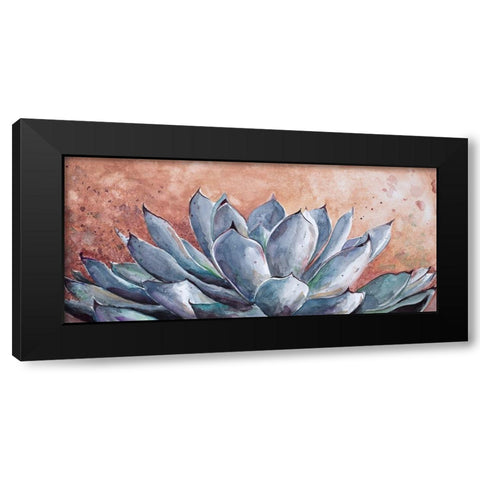 Blue Agave Black Modern Wood Framed Art Print by Pinto, Patricia