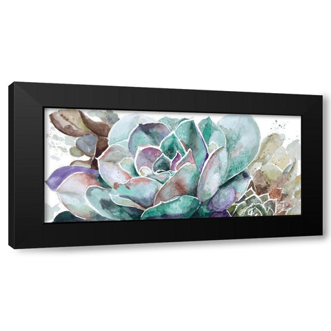 Desert Flower Black Modern Wood Framed Art Print by Pinto, Patricia