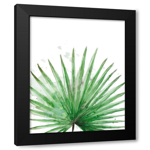 Palm Frond II Black Modern Wood Framed Art Print with Double Matting by Pinto, Patricia