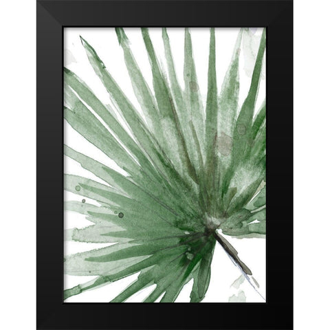 Palma Verde Close Up Black Modern Wood Framed Art Print by Pinto, Patricia