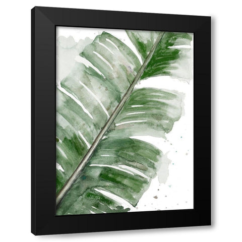 Palma Fresca Close Up Black Modern Wood Framed Art Print with Double Matting by Pinto, Patricia