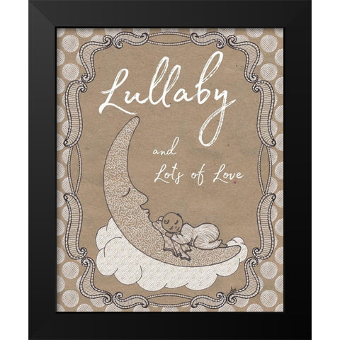 Sweet Lullaby I Black Modern Wood Framed Art Print by Metz, Andi