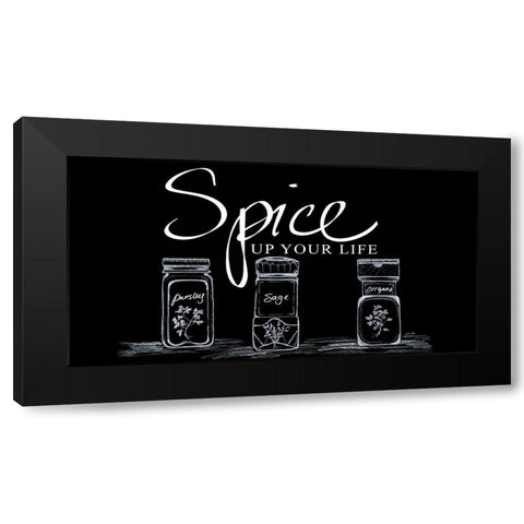 Spice Up Your Life Black Modern Wood Framed Art Print by Ritter, Gina