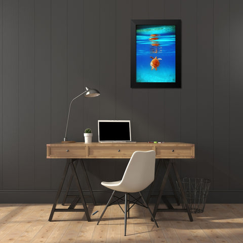 View from Below II Black Modern Wood Framed Art Print by Mansfield, Kathy