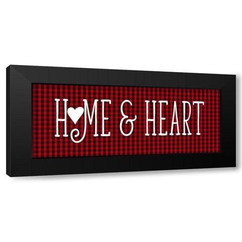 Home And Heart Black Modern Wood Framed Art Print with Double Matting by Metz, Andi