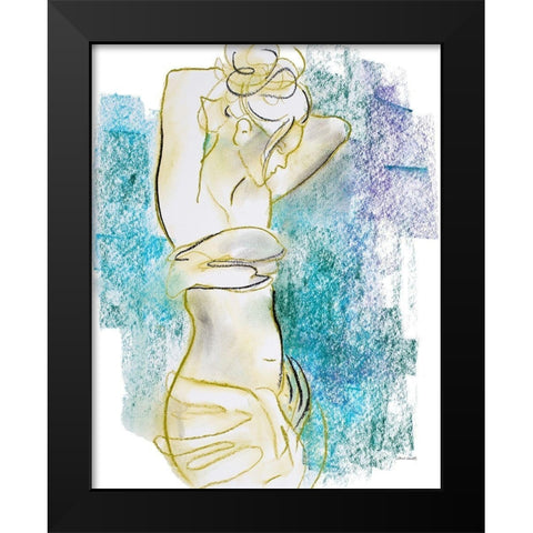 Expressive Figurative II Black Modern Wood Framed Art Print by Loreth, Lanie