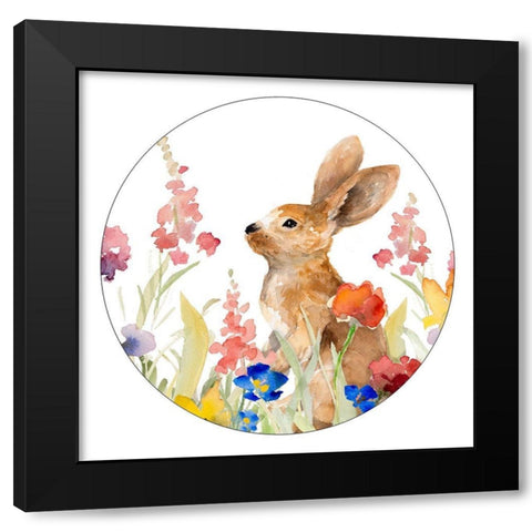 Amongst the Flowers I Black Modern Wood Framed Art Print with Double Matting by Loreth, Lanie