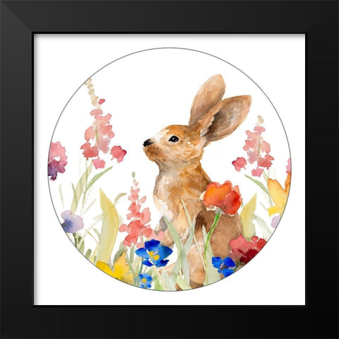 Amongst the Flowers I Black Modern Wood Framed Art Print by Loreth, Lanie