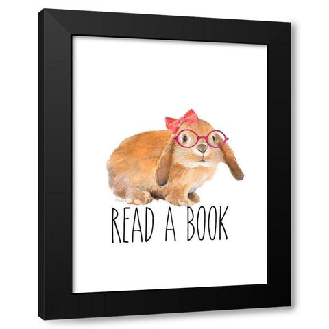 Inspired Trendy Bunnies IV Black Modern Wood Framed Art Print with Double Matting by Loreth, Lanie