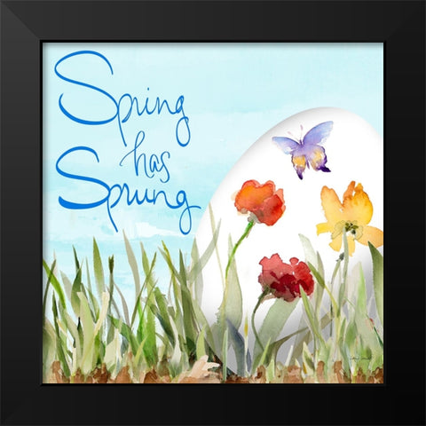 Spring Has Sprung Black Modern Wood Framed Art Print by Loreth, Lanie