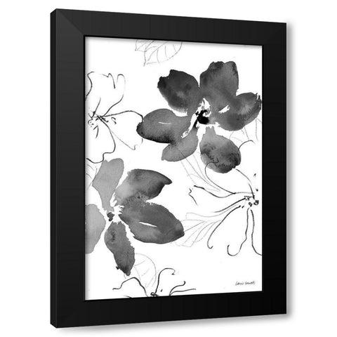 Into Summer Black and White I Black Modern Wood Framed Art Print by Loreth, Lanie