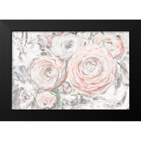 Soft Romance Black Modern Wood Framed Art Print by Pinto, Patricia