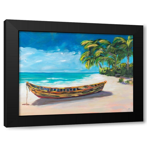 Lost Island I Black Modern Wood Framed Art Print with Double Matting by DeRice, Julie