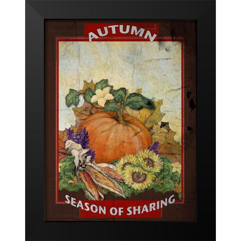 Sharing is Caring III Black Modern Wood Framed Art Print by Diannart