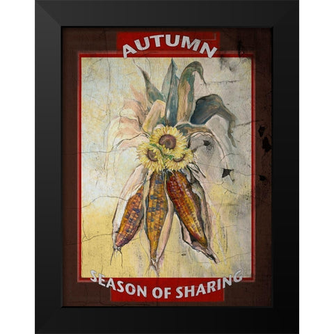 Sharing is Caring I Black Modern Wood Framed Art Print by Diannart