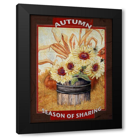 Sharing is Caring II Black Modern Wood Framed Art Print by Diannart