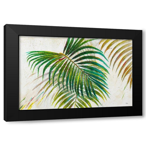 Palmas di Viento Black Modern Wood Framed Art Print by Pinto, Patricia