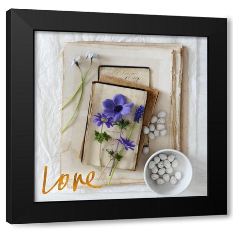 Lavender Blooms I Black Modern Wood Framed Art Print by Gardner, Sarah