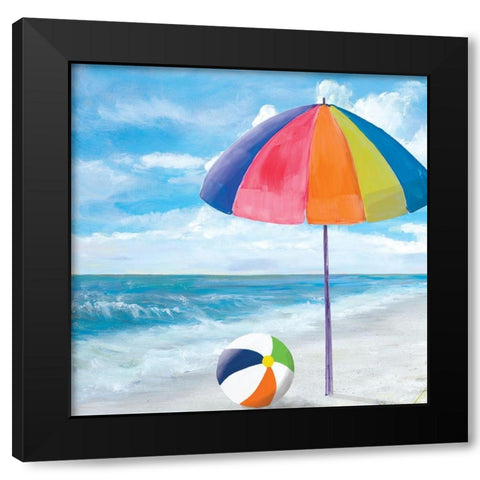 Fun Times I Black Modern Wood Framed Art Print with Double Matting by DeRice, Julie