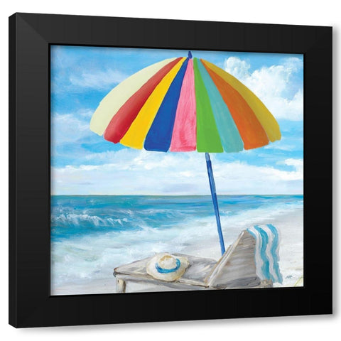 Fun Times III Black Modern Wood Framed Art Print by DeRice, Julie