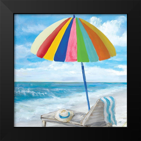 Fun Times III Black Modern Wood Framed Art Print by DeRice, Julie