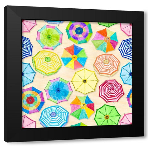 Under the Shade Black Modern Wood Framed Art Print by DeRice, Julie