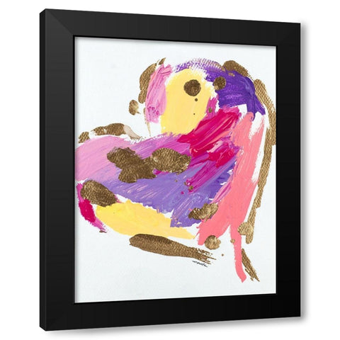 Heart Full of Love I Black Modern Wood Framed Art Print with Double Matting by Hewitt, L.