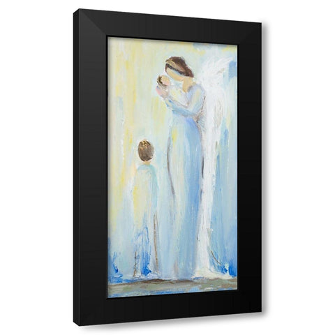 Heavens Angel Black Modern Wood Framed Art Print by Hewitt, L.