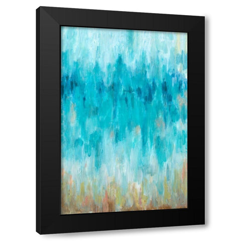 Beach Gaze Black Modern Wood Framed Art Print with Double Matting by Hewitt, L.