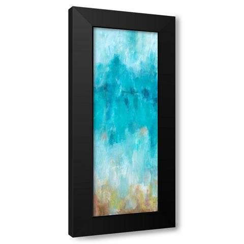 Beach Gaze Panel II Black Modern Wood Framed Art Print by Hewitt, L.