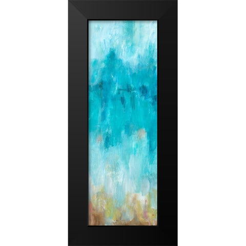 Beach Gaze Panel II Black Modern Wood Framed Art Print by Hewitt, L.