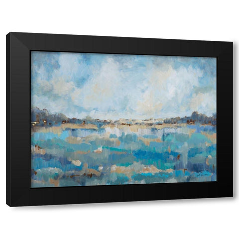 Free Spirit Black Modern Wood Framed Art Print with Double Matting by Hewitt, L.