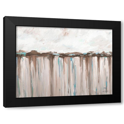 Ocean Hues Black Modern Wood Framed Art Print by Hewitt, L.