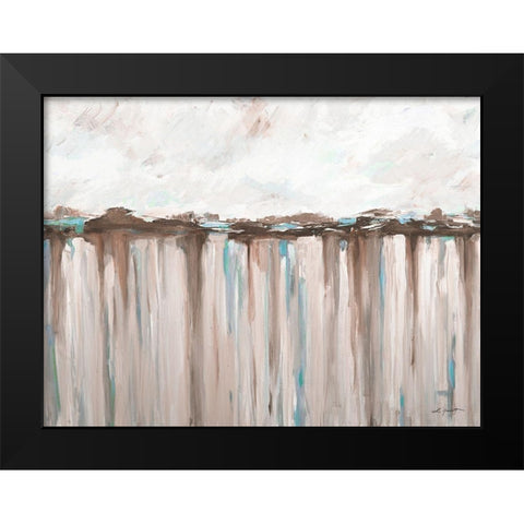 Ocean Hues Black Modern Wood Framed Art Print by Hewitt, L.